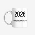 2026 Unglückstasse – sarkastische Kaffeetasse als Geschenk