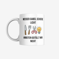 Arbeitsverweigerungs-Tasse – sarkastische Kaffeetasse als Geschenk