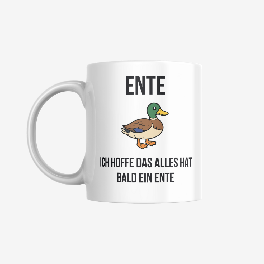 Ente Tasse – sarkastische Kaffeetasse als Geschenk