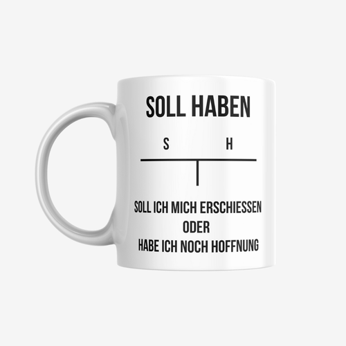 Buchhalter Tasse v2 – sarkastische Kaffeetasse als Geschenk